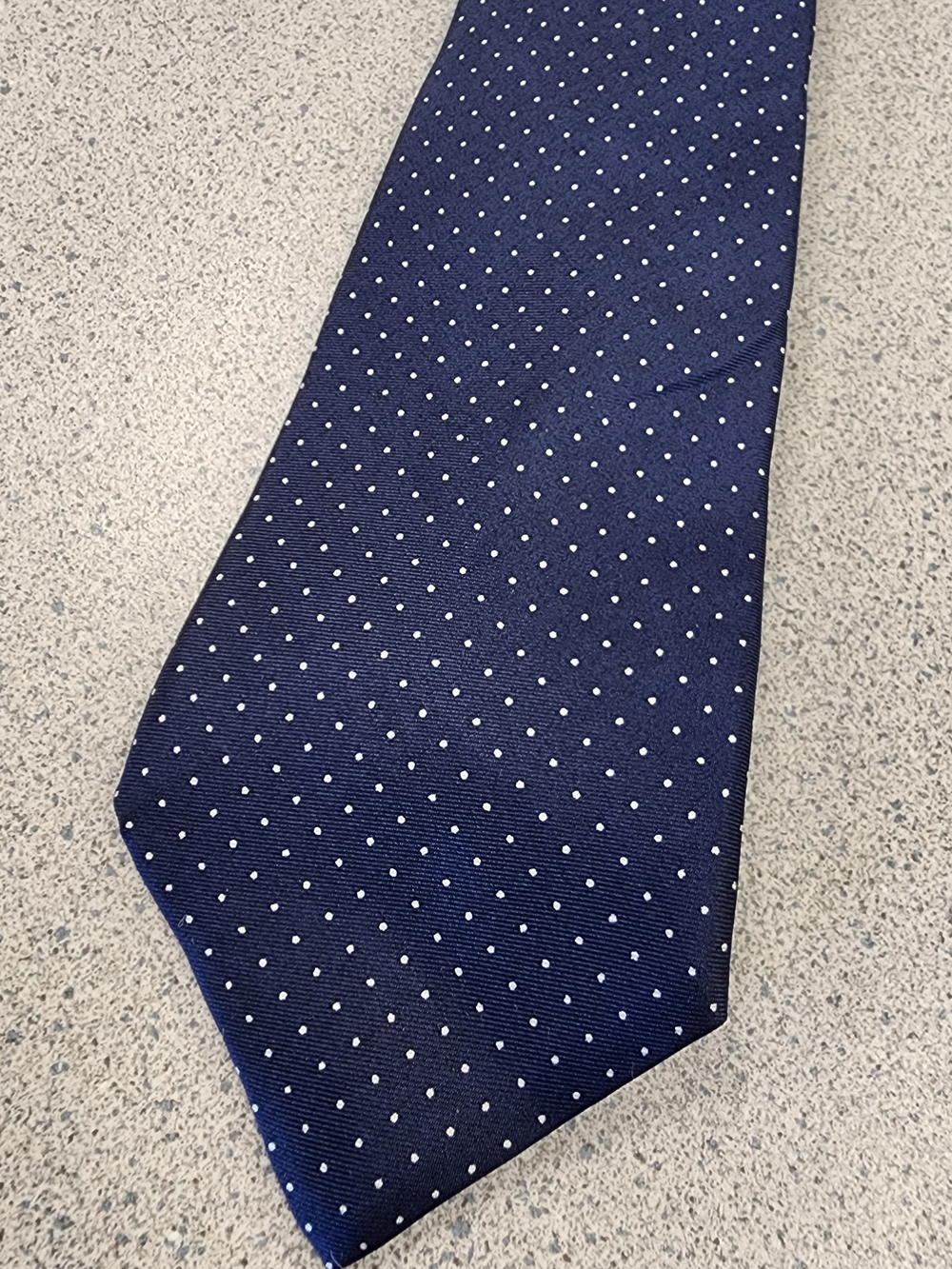 Classic Navy Microdot Men's Tie